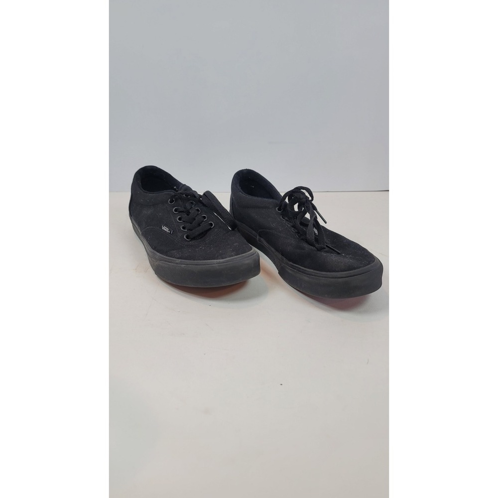 VANS Shoes Men's‎ 9 Black Sneakers Low Top Lace Up Canvas Skate